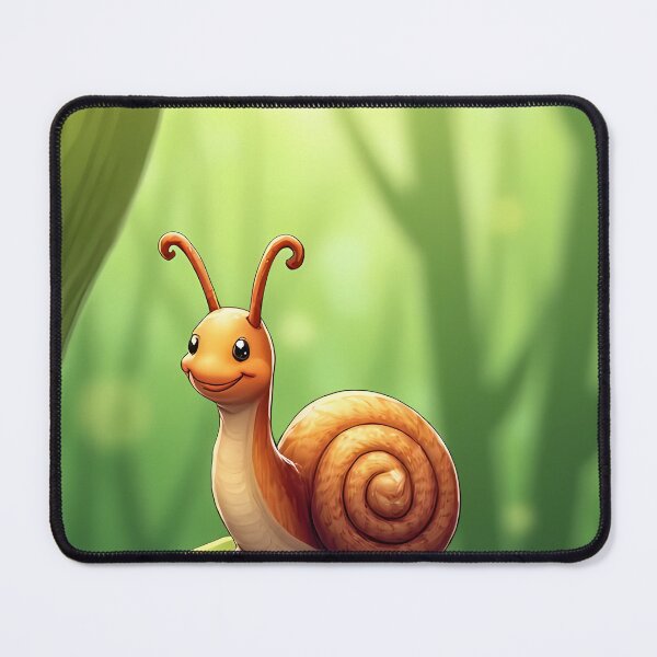 Item preview, Smiling snail on a green leaf designed and sold by Mianku | Für das Leben.