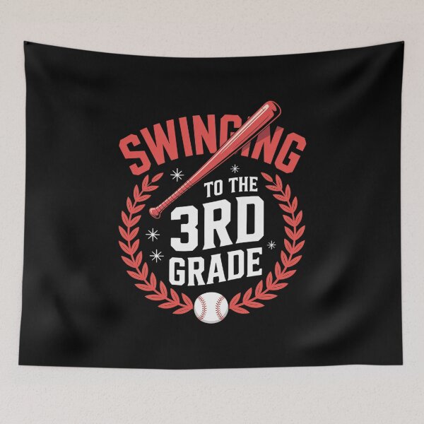 Item preview, Swinging to The 3rd Grade Baseball First Day designed and sold by LKappa3Faber.