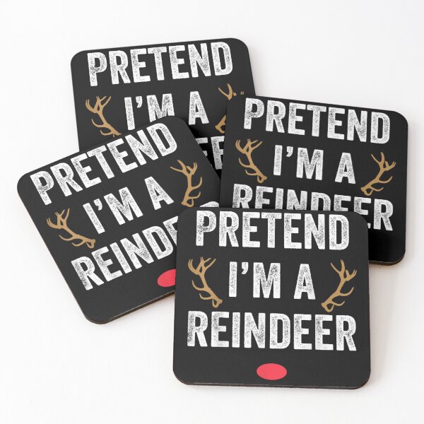 Item preview, Pretend I'm A Reindeer Funny Red Nose Christmas Costume Quote designed and sold by StuZabine.