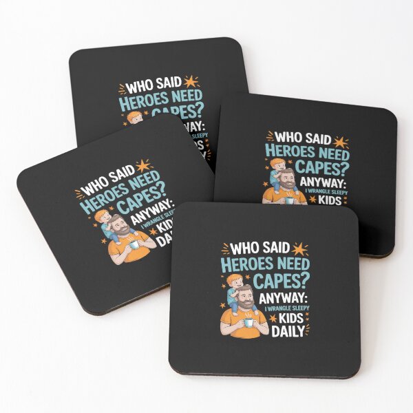 Item preview, Not All Heroes Wear Capes Dad Morning Routine Novelty designed and sold by LittleDame.
