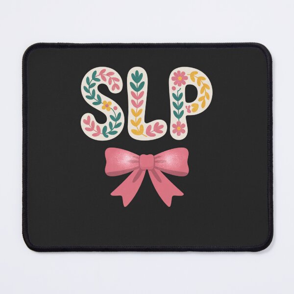 Item preview, SLP Floral Bow Speech Language Pathologist Design designed and sold by FreshVibe Prints.