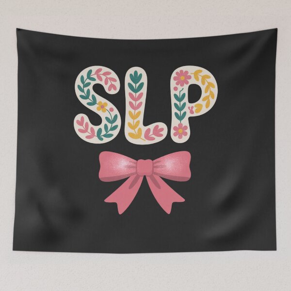 Item preview, SLP Floral Bow Speech Language Pathologist Design designed and sold by FreshVibe Prints.