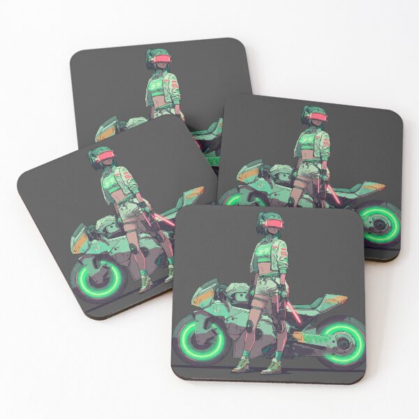 Item preview, Street Racer Cyber Girl (With Gun & Weapons) designed and sold by AENAcharms.