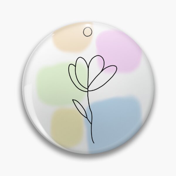 Item preview, Pastel Abstract Floral Blocks – Minimal Line Art Doodle designed and sold by SaraInColour.