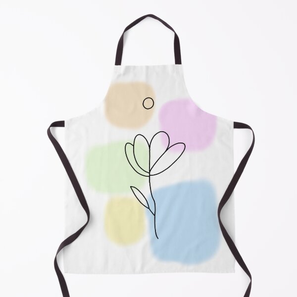Item preview, Pastel Abstract Floral Blocks – Minimal Line Art Doodle designed and sold by SaraInColour.