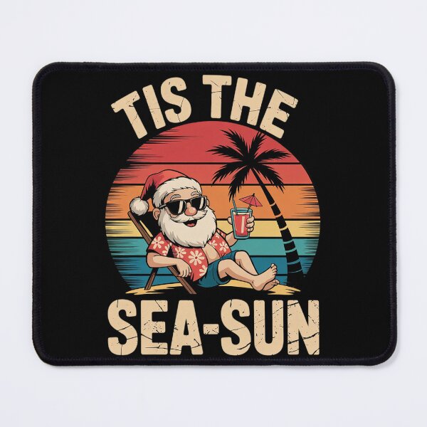 Item preview, Tis The Sea Sun Santa Beach Summer Christmas In July Summer designed and sold by VerseFarm.