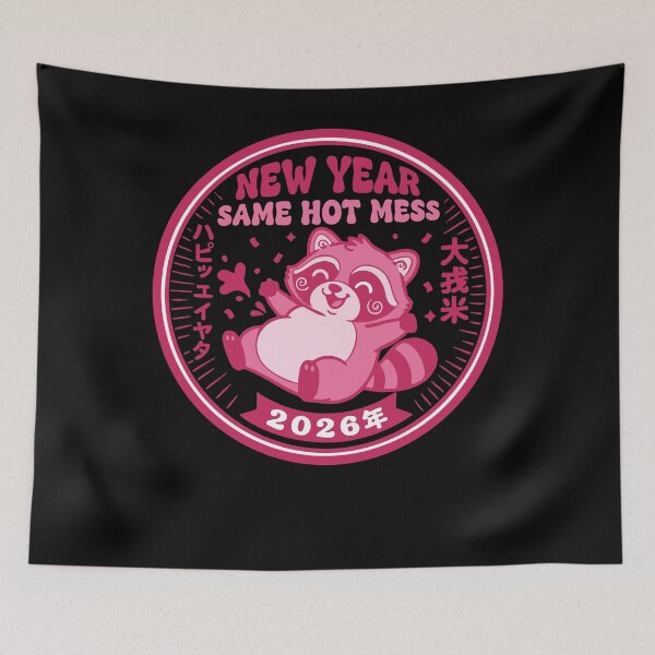 Item preview, New Year Same Hot Mess 2026 Celebration designed and sold by LuminOrb.