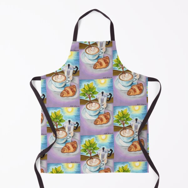 Item preview, Coffee Tree Morning by Paula C. Jensen, digital painting, 2025. designed and sold by PollywogDesigns.