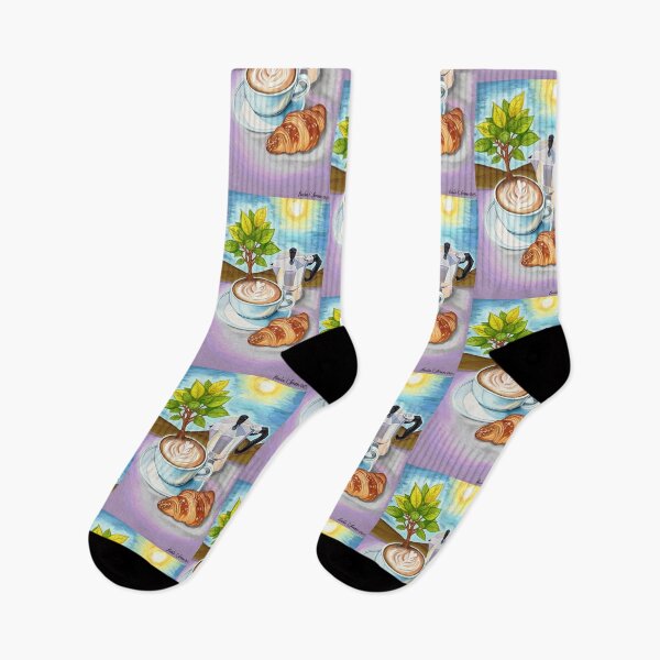Item preview, Coffee Tree Morning by Paula C. Jensen, digital painting, 2025. designed and sold by PollywogDesigns.