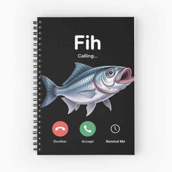 Item preview, Fih Calling Remind me Message Decline Accept Phone Call Fish8  designed and sold by NailMolisa.