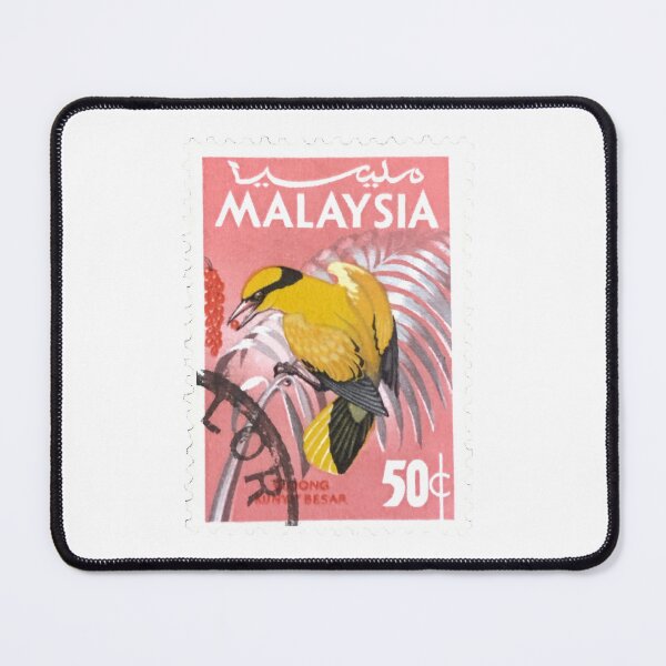Item preview, Vintage Malaysia Yellow Bird Rare Postage Stamp designed and sold by red-amber65.