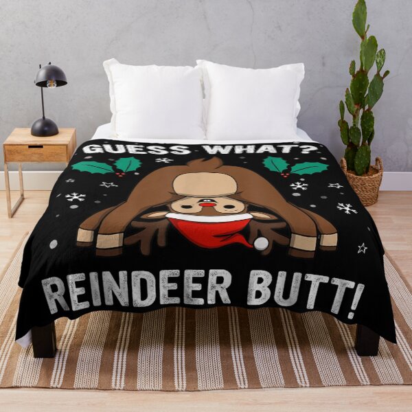 Item preview, Guess What Reindeer Butt Funny Christmas Bending Over Animal Graphic designed and sold by DuneHaicna.