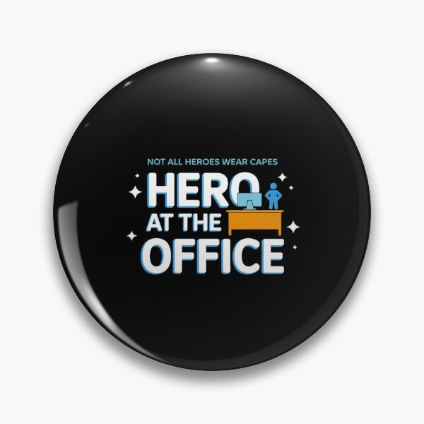 Item preview, Not All Heroes Wear Capes Hero at The Office designed and sold by LittleDame.