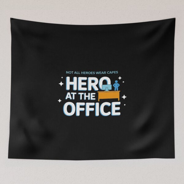 Item preview, Not All Heroes Wear Capes Hero at The Office designed and sold by LittleDame.