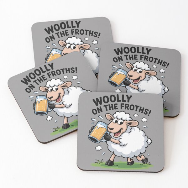 Item preview, Woolly on the Frothy: Funny Sheep Drinking T-Shirt designed and sold by Grang Art Artistic Designs.