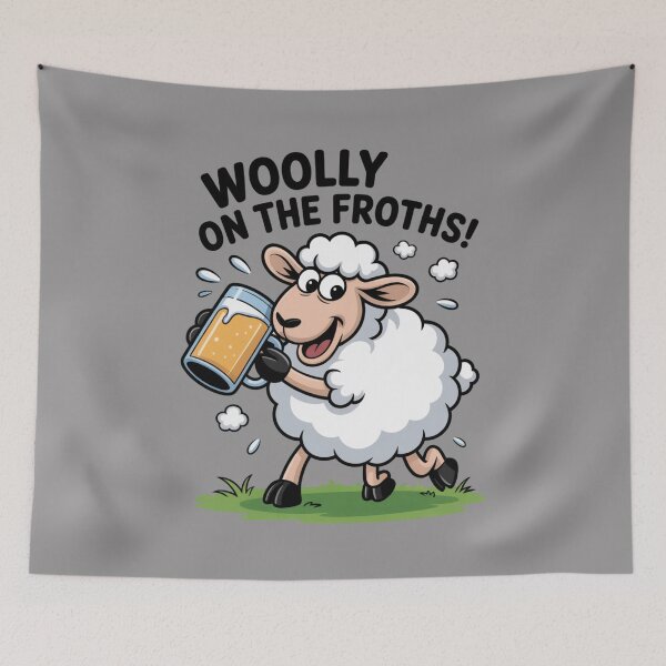 Item preview, Woolly on the Frothy: Funny Sheep Drinking T-Shirt designed and sold by Grang Art Artistic Designs.