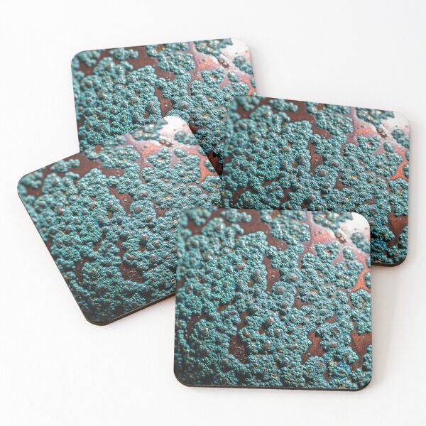 Item preview, Turquoise Corroded Metal Texture designed and sold by Kaleidoscope Print.
