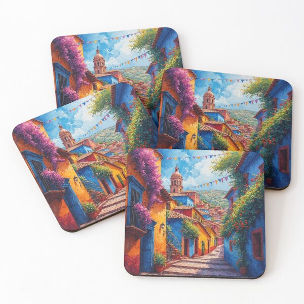 Item preview, Guanajuato Sunset Magic - Mexican Colonial Colors designed and sold by DreamyArtStudio70.