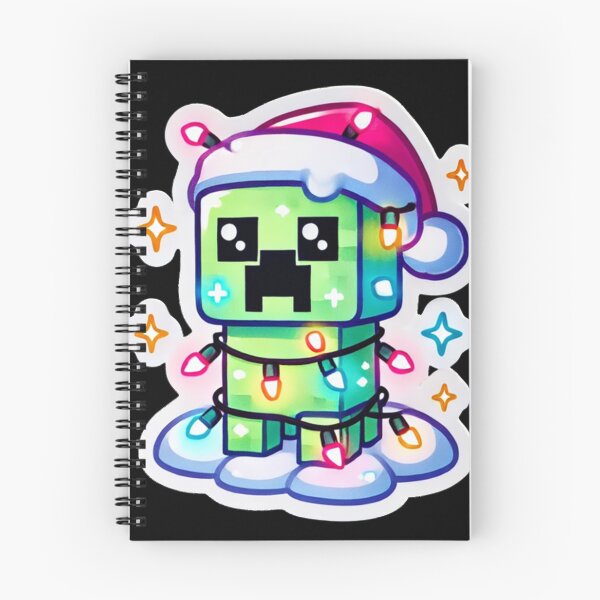 Item preview, Festive Creeper Christmas Holiday Lights Santa Hat Gaming Fun Pixel Art  designed and sold by EmmanEtha.