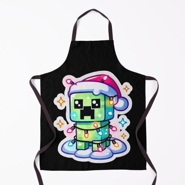 Item preview, Festive Creeper Christmas Holiday Lights Santa Hat Gaming Fun Pixel Art designed and sold by EmmanEtha.
