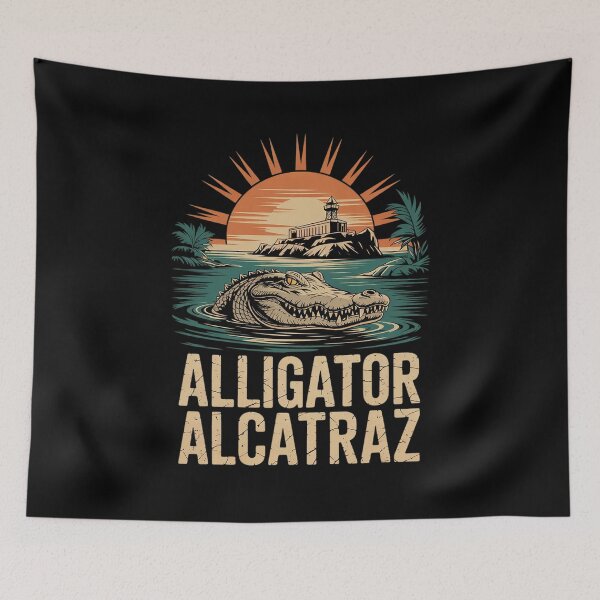 Item preview, Vintage Funny Alligator Alcatraz for Women Men  designed and sold by MyzoToyota.