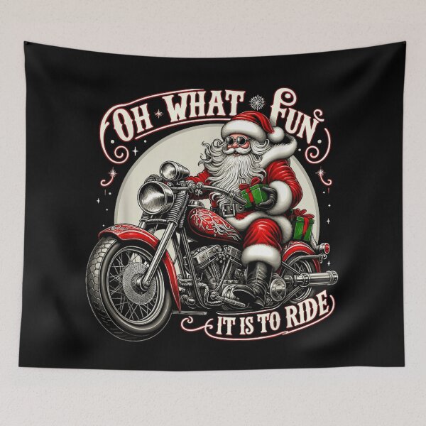 Item preview, Oh What Fun It Is To Ride Santa On A Motorcycle Graphic designed and sold by DuneHaicna.