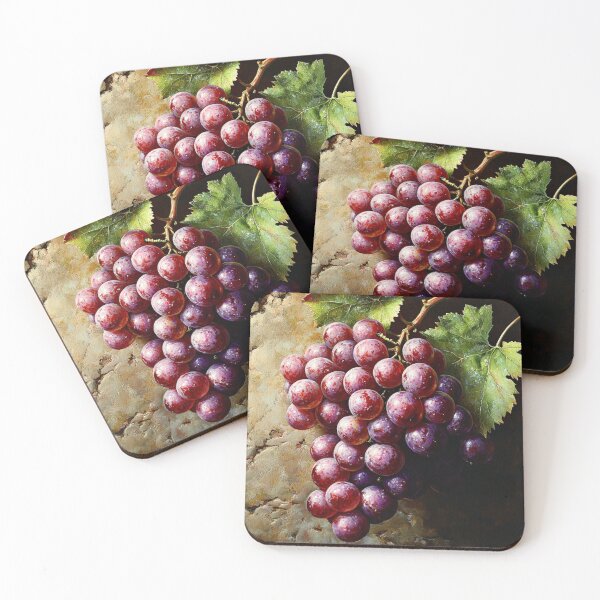 Item preview, Bodegón de uvas rojas designed and sold by Myra365Art.