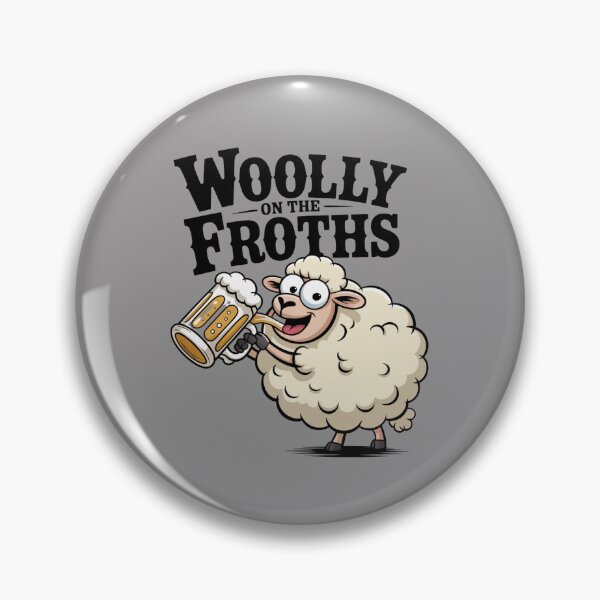 Item preview, Woolly With A Frothy: Funny Sheep Drinking T-Shirt designed and sold by Grang Art Artistic Designs.