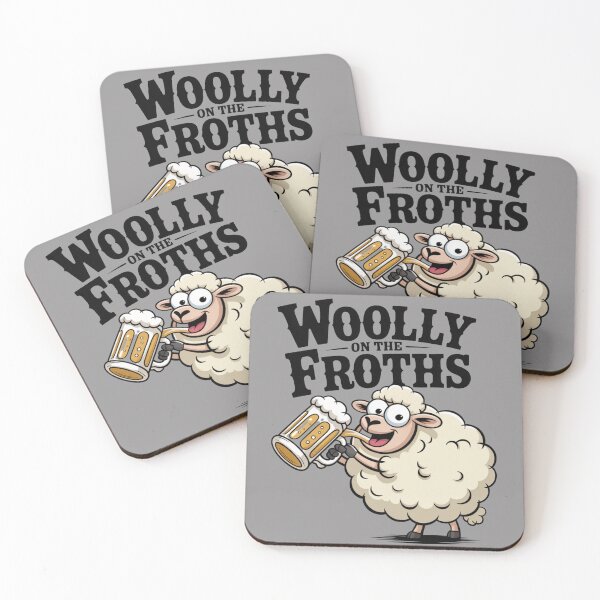 Item preview, Woolly With A Frothy: Funny Sheep Drinking T-Shirt designed and sold by Grang Art Artistic Designs.