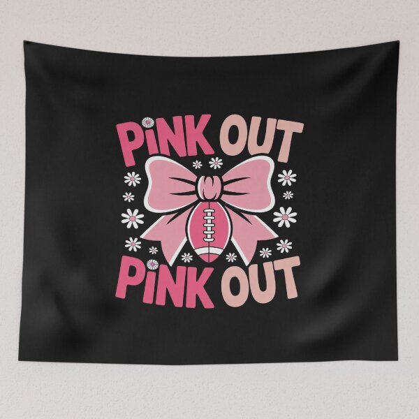 Item preview, Pink Out Breast Cancer Football Coquette Bow Mom Girls Women designed and sold by GaryBellcvbnb.