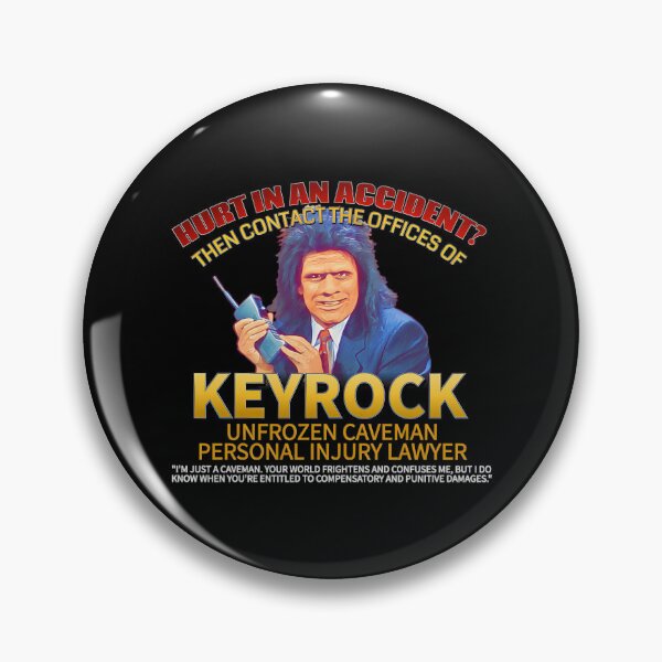 Item preview, Unfrozen Caveman Lawyer Keyrock Meme designed and sold by MaxalimetovArt.