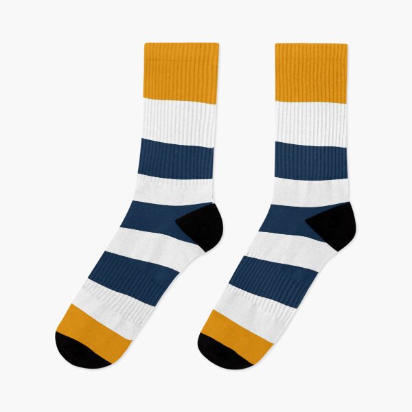 Item preview, Modern Classy Navy Blue Orange Stripes designed and sold by Petra Lang.