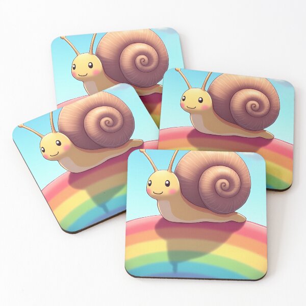 Item preview, Happy snail riding a rainbow designed and sold by Mianku | Für das Leben.