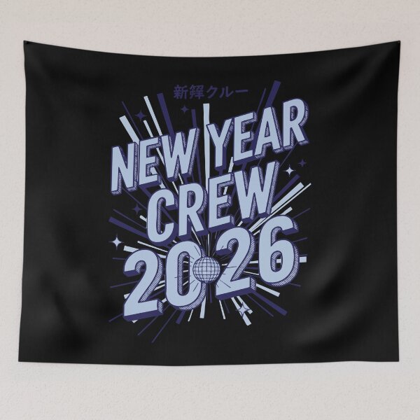 Item preview, New Year Crew 2026 Fireworks Party Design designed and sold by LuminOrb.