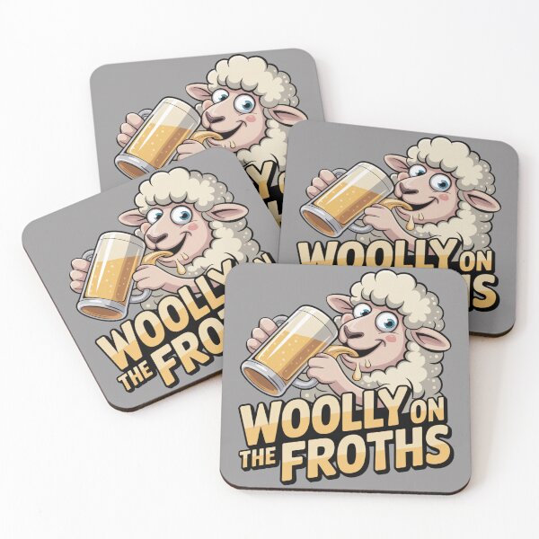 Item preview, Woolly And A Frothy: Funny Sheep Drinking T-Shirt designed and sold by Grang Art Artistic Designs.