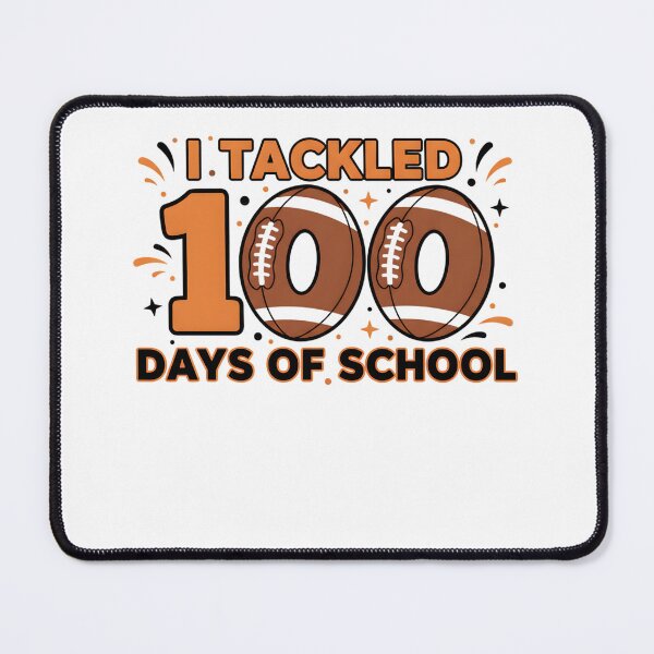 Item preview, I Tackled 100 Days of School Football 100 Days Smarter Boys designed and sold by THREE LITTLE BEANS.