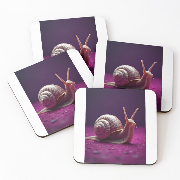 Item preview, Realistic snail on a purple background designed and sold by Mianku | Für das Leben.