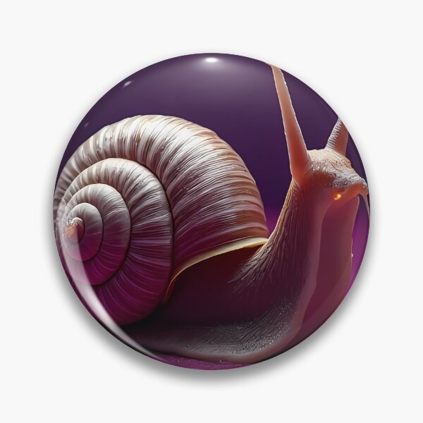 Item preview, Realistic snail on a purple background designed and sold by Mianku | Für das Leben.