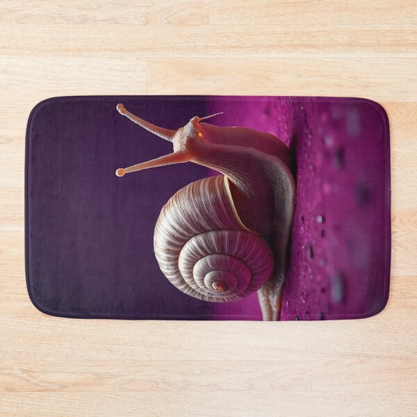 Artikelvorschau, Realistische Schnecke auf lila Untergrund entworfen und verkauft von Mianku | Für das Leben.