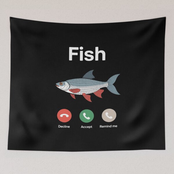 Item preview, Fish Calling Remind me Message Decline Accept Fih Calling  designed and sold by NailMolisa.
