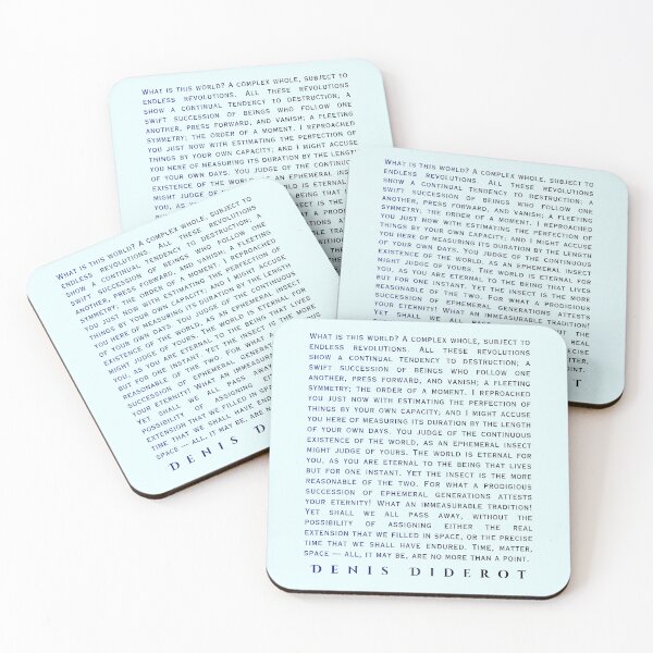 Item preview, Denis Diderot: What is this world? A complex whole, subject to endless revolutions. All these revolutions show a continual tendency to destruction; designed and sold by artbleed.