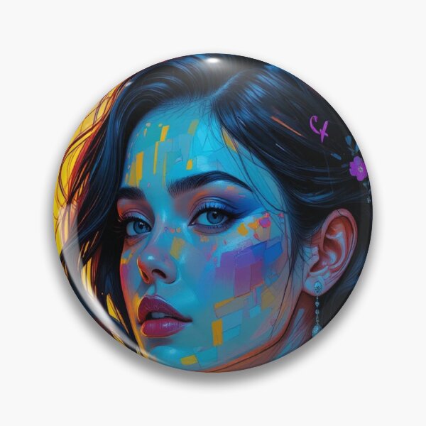 Item preview, Impressionist portrait of a woman in vibrant colors designed and sold by Hot4Shirt.