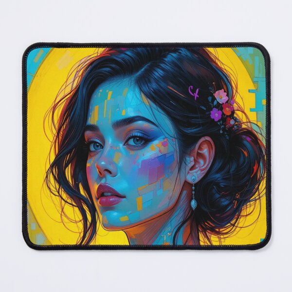 Item preview, Impressionist portrait of a woman in vibrant colors designed and sold by Hot4Shirt.