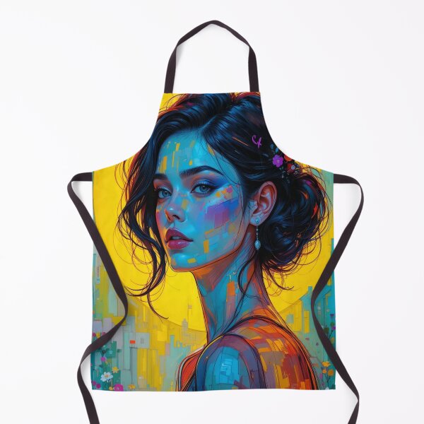Item preview, Impressionist portrait of a woman in vibrant colors designed and sold by Hot4Shirt.