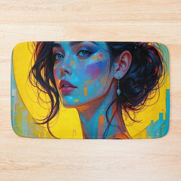 Item preview, Impressionist portrait of a woman in vibrant colors designed and sold by Hot4Shirt.