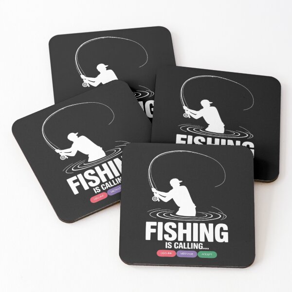 Item preview, Fishing is Calling Remind me Message Decline Accept 2  designed and sold by NailMolisa.