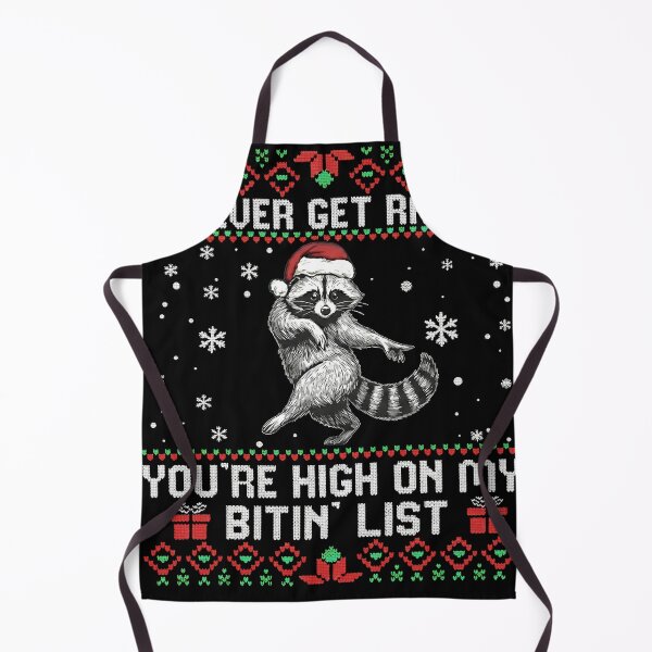 Item preview, Raccoon Christmas If I ever get rabies you're high on my bitin' list designed and sold by HeidixHDesigns.