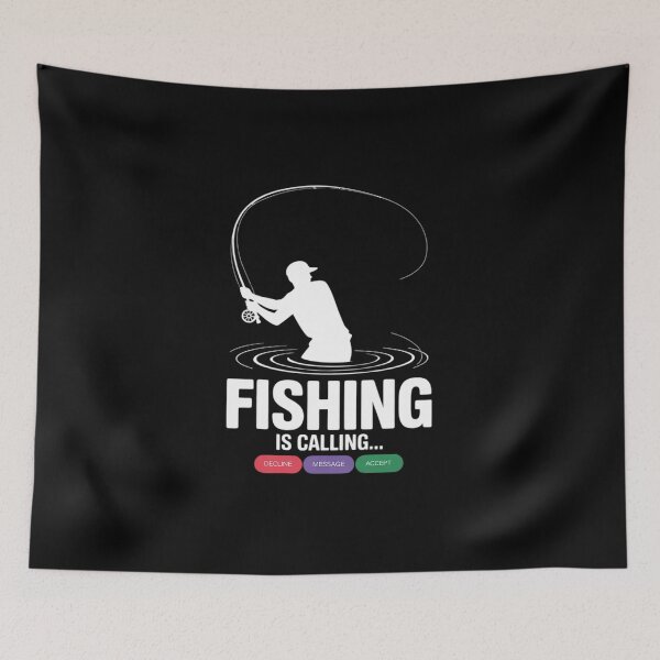 Item preview, Fishing is Calling Remind me Message Decline Accept 2  designed and sold by NailMolisa.