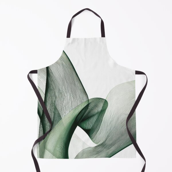 Item preview, Green wisps flow on white background designed and sold by anytka.