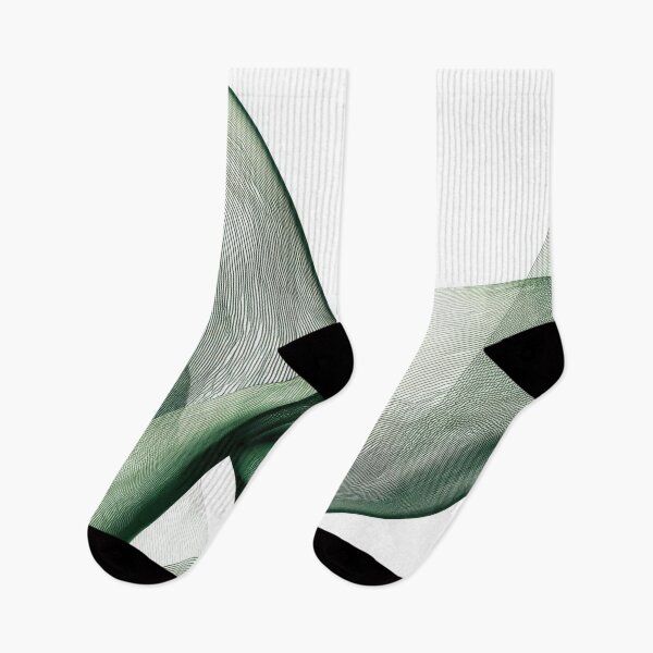 Item preview, Green wisps flow on white background designed and sold by anytka.